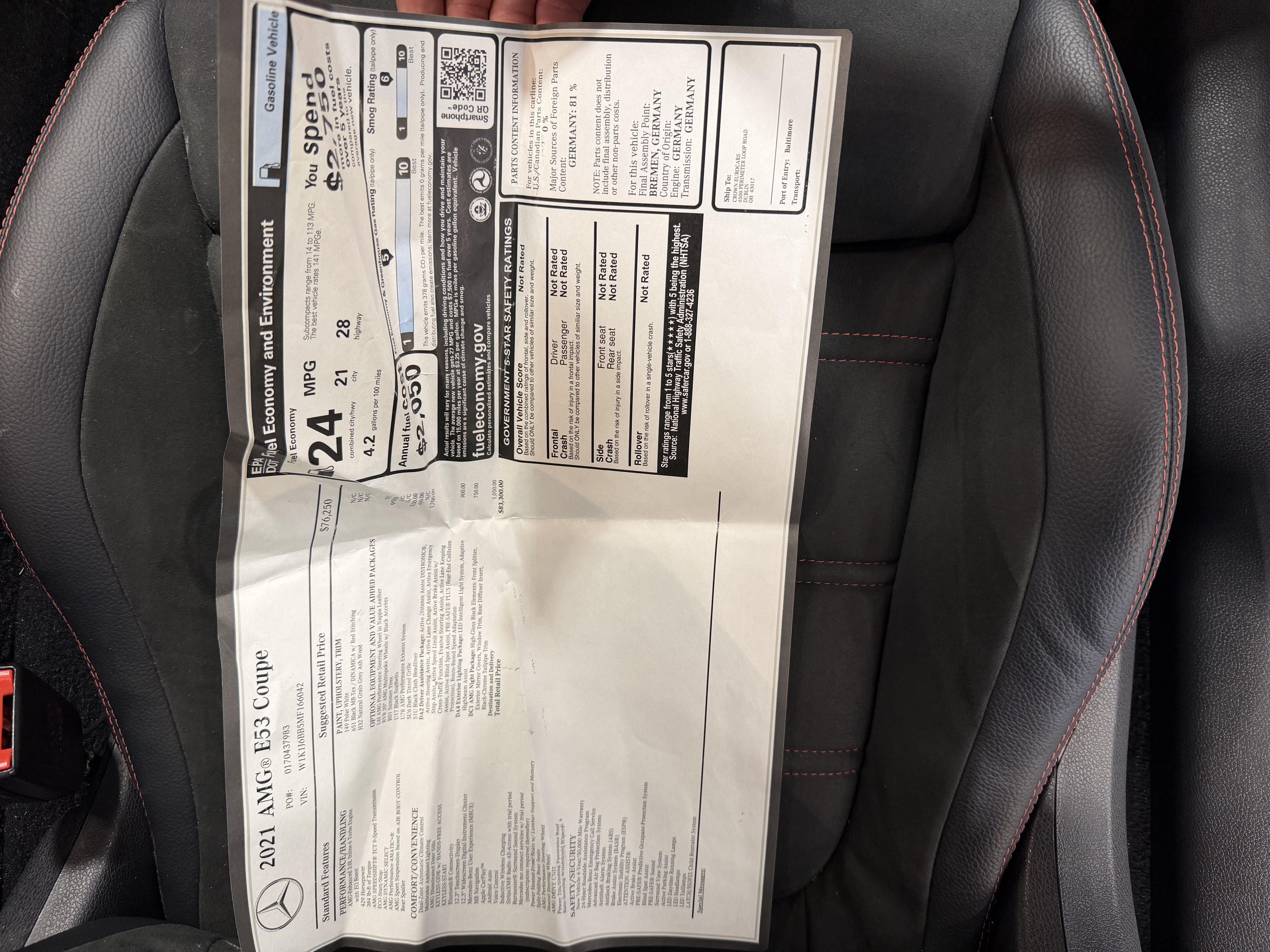 2021 Mercedes-Benz E-Class AMG® E 53