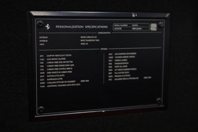 2019 Ferrari 488 Spider Base