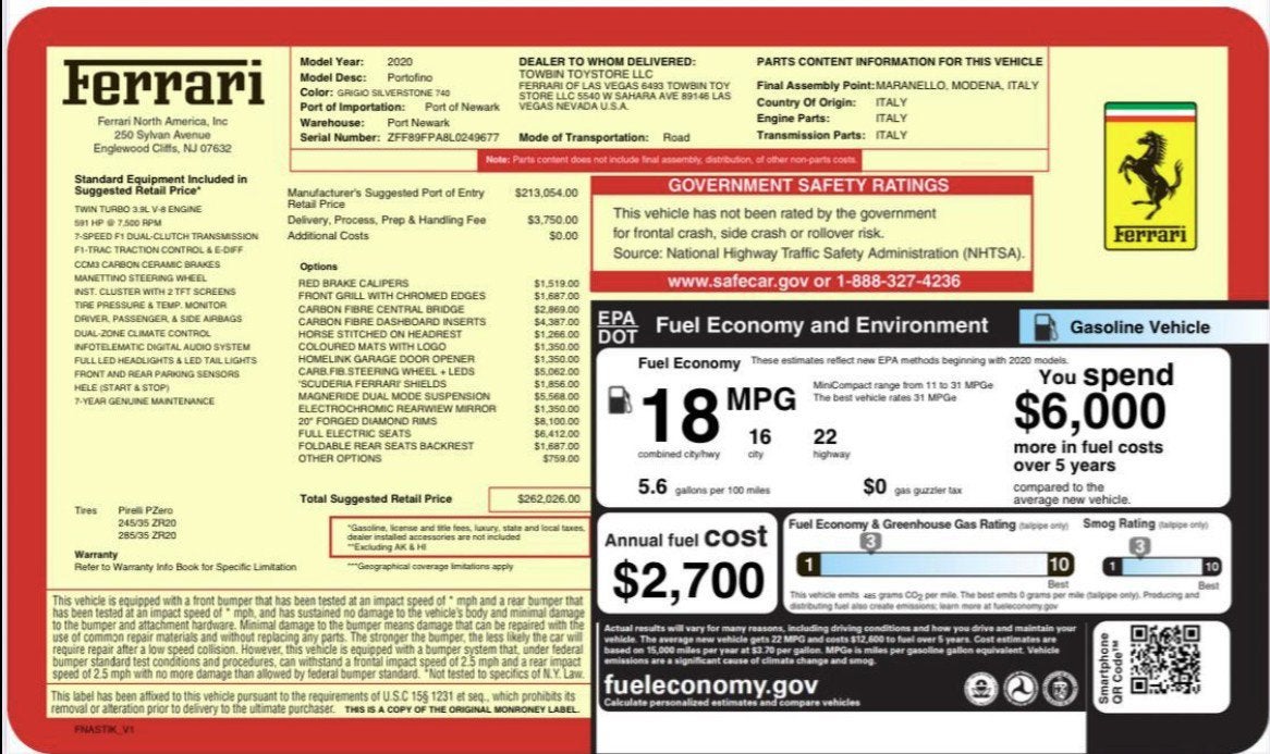 2020 Ferrari Portofino Base