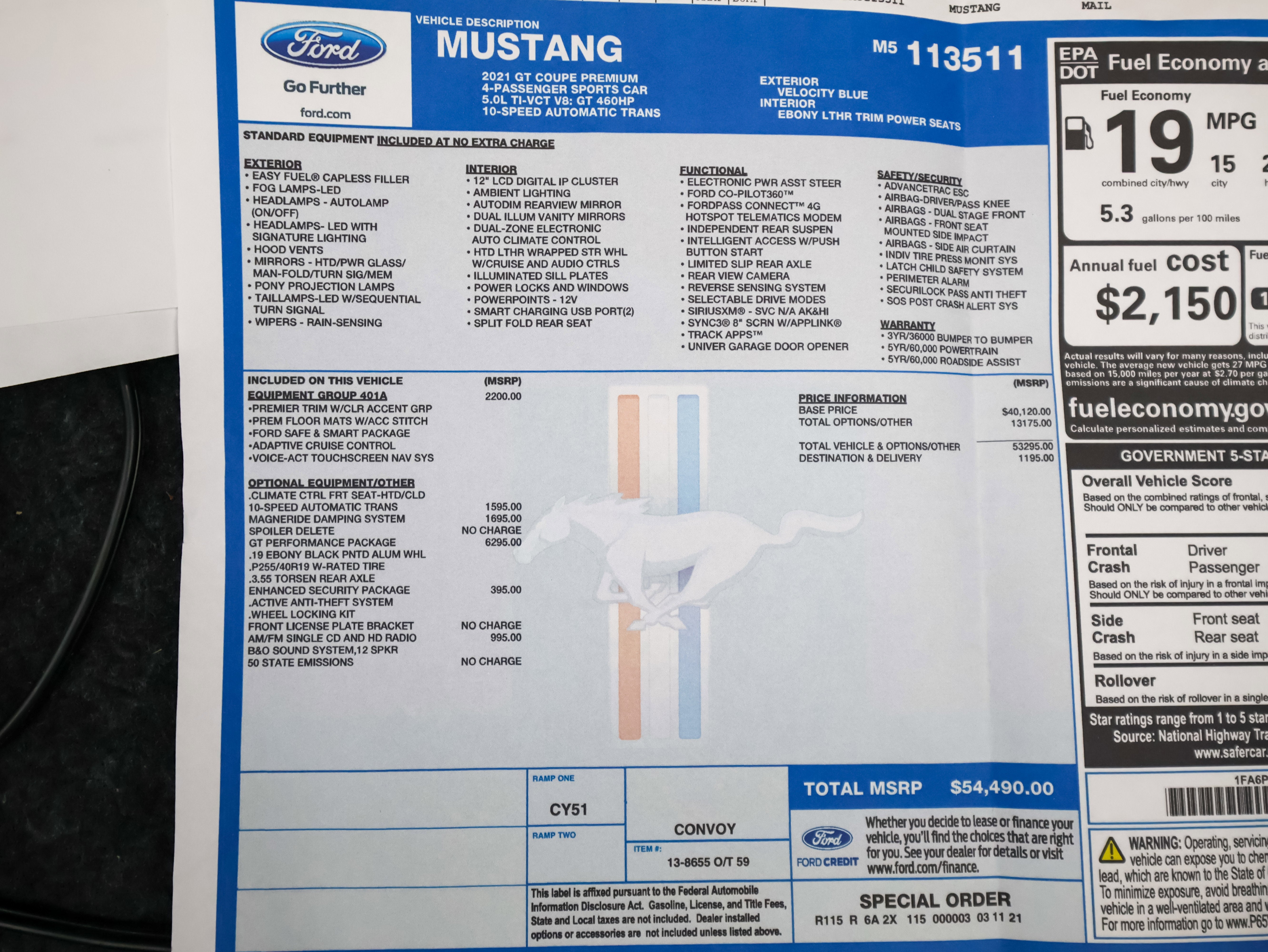 2021 Ford Mustang GT Premium
