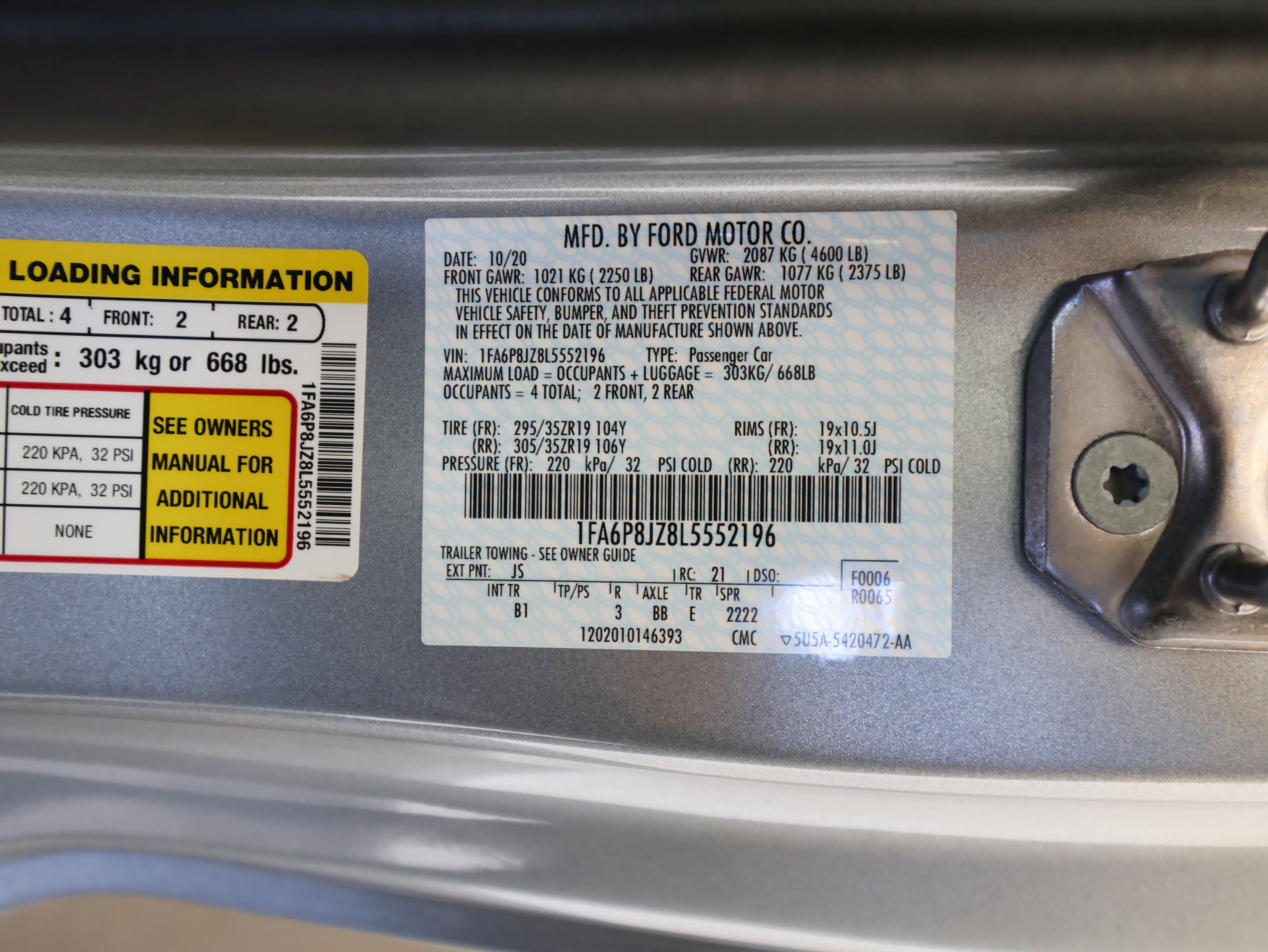 2020 Ford Mustang Shelby GT350