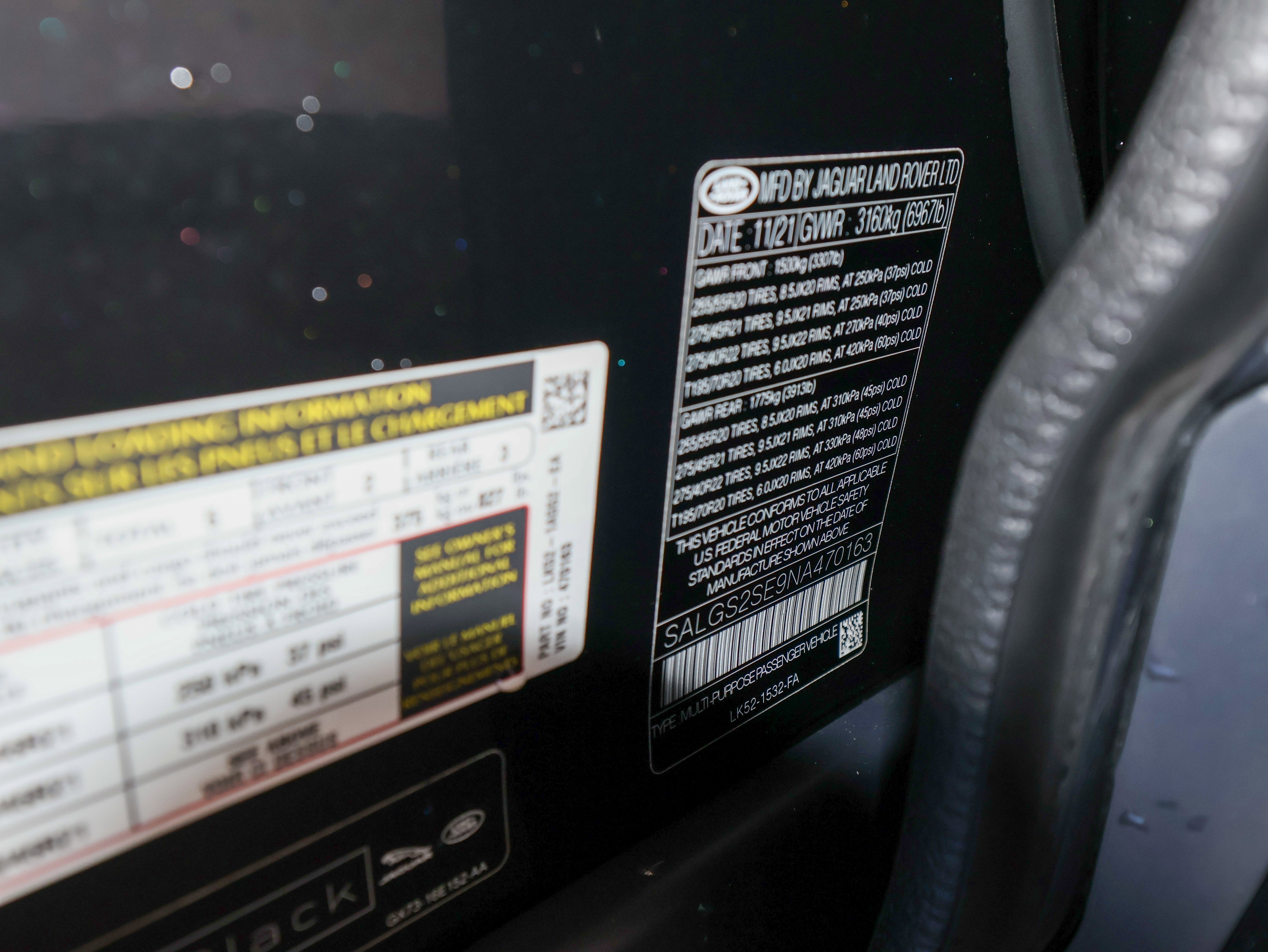 2022 Land Rover Range Rover Westminster