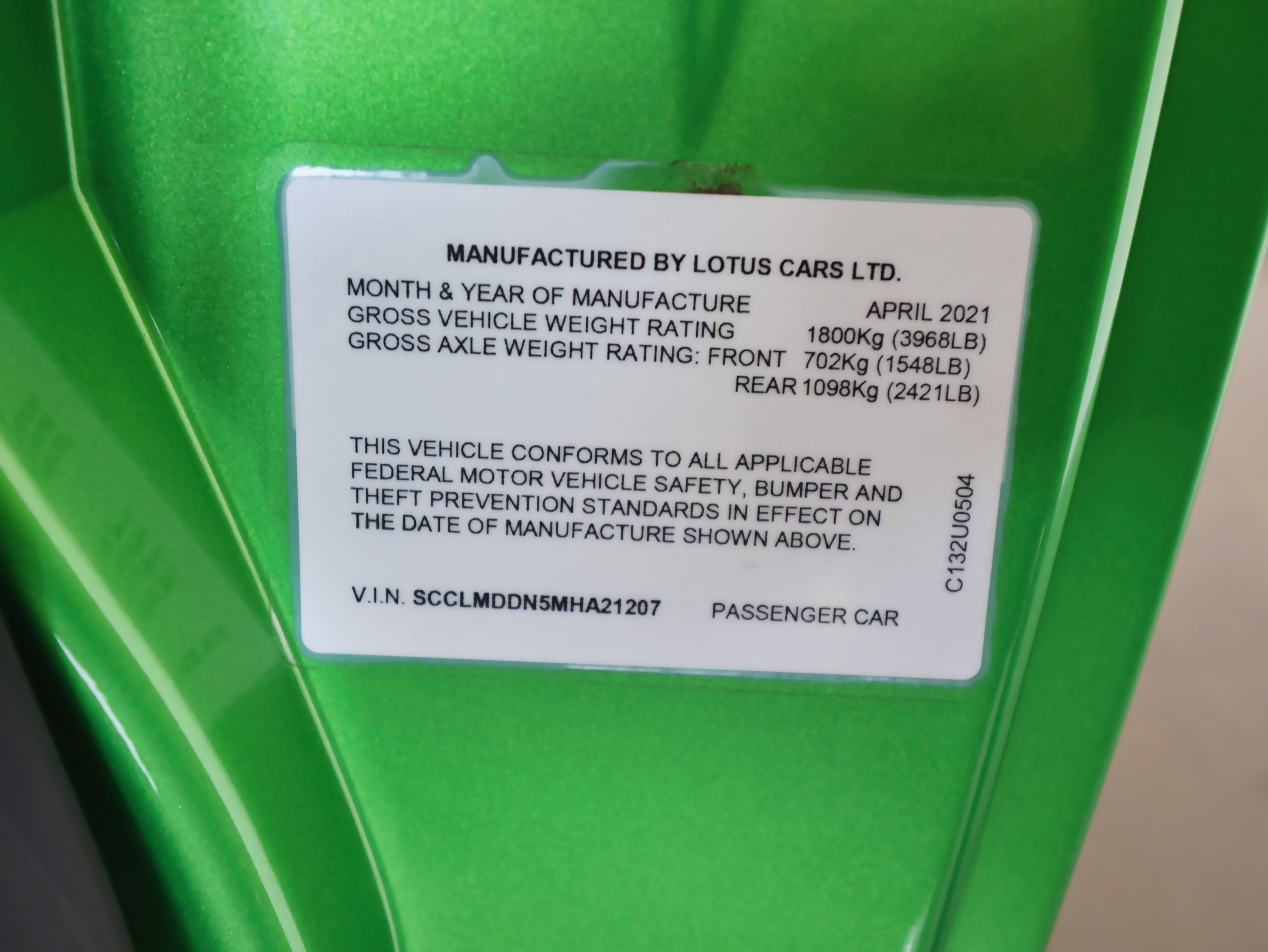 2021 Lotus Evora GT Coupe