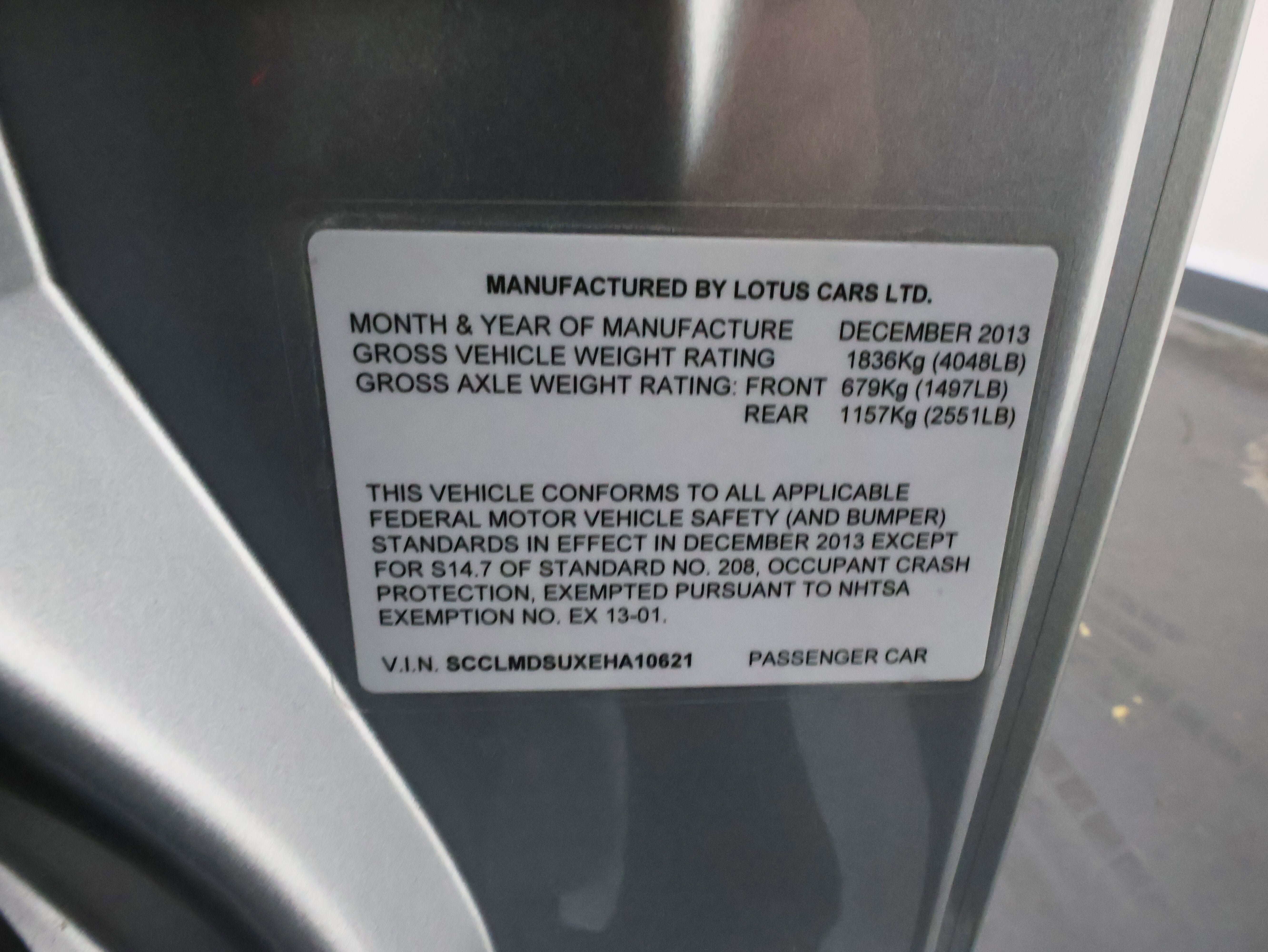 2014 Lotus Evora S 2+2