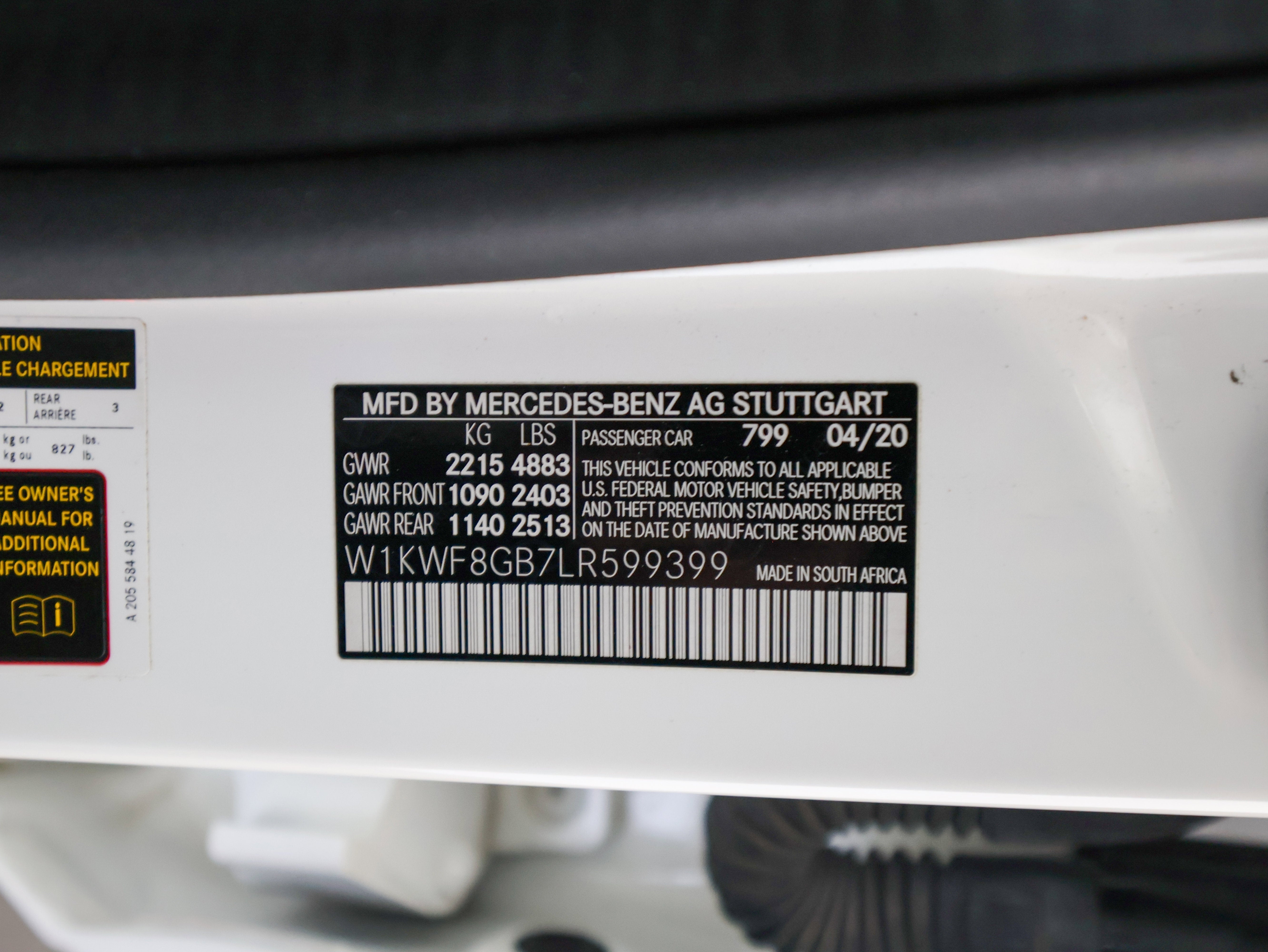 2020 Mercedes-Benz C-Class AMG® C 63