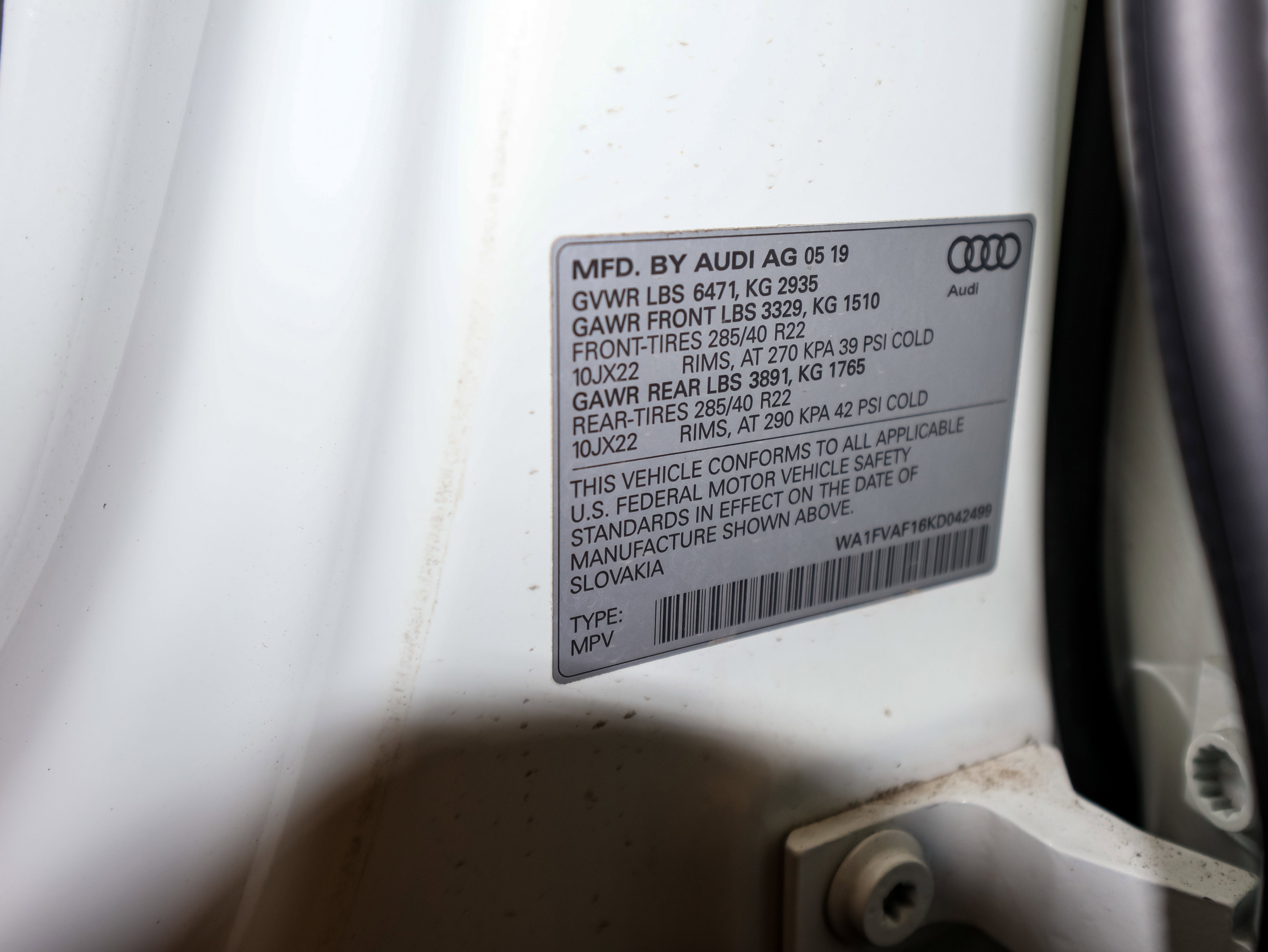 2019 Audi Q8 Prestige