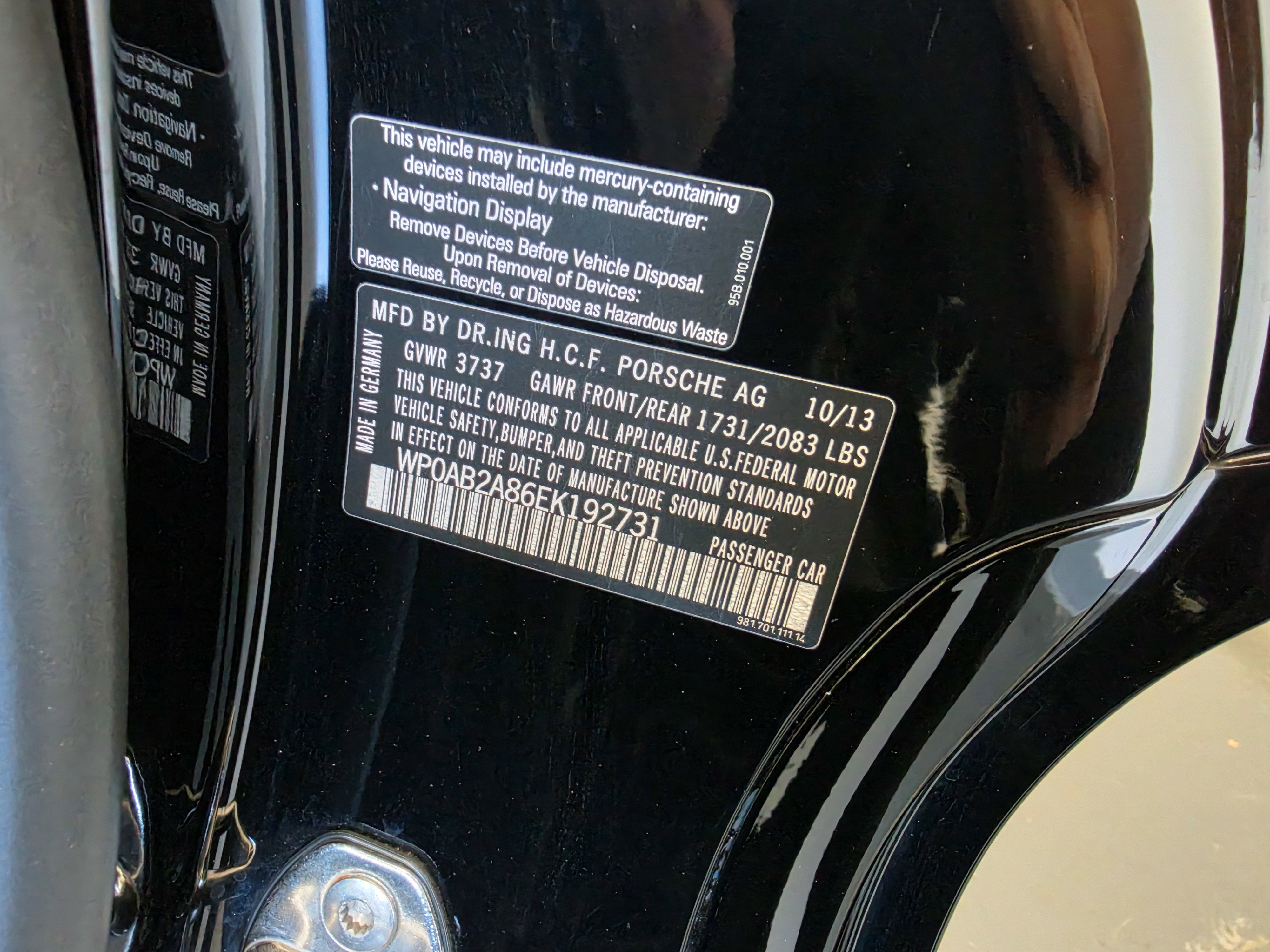 2014 Porsche Cayman S