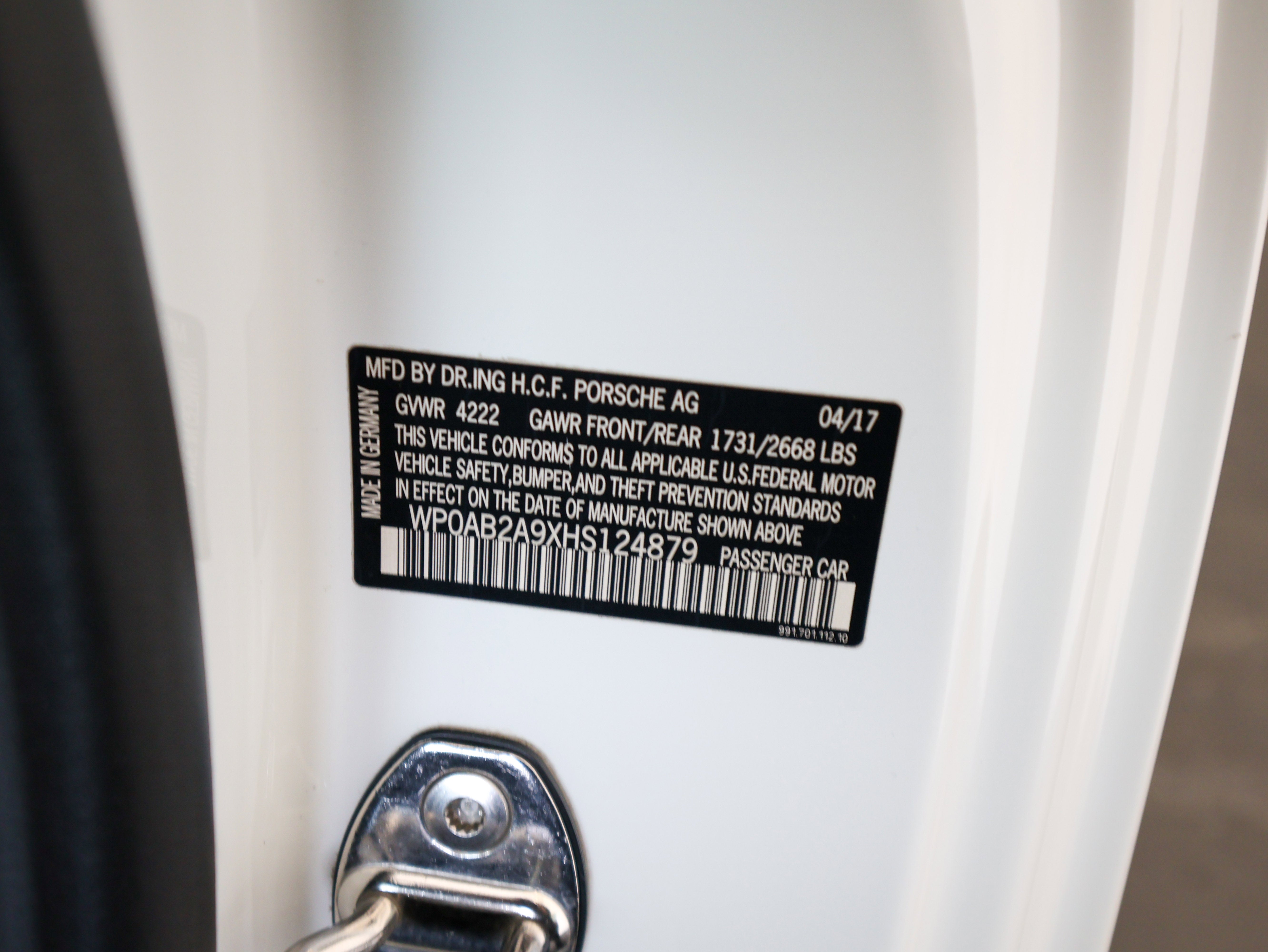 2017 Porsche 911 Carrera S