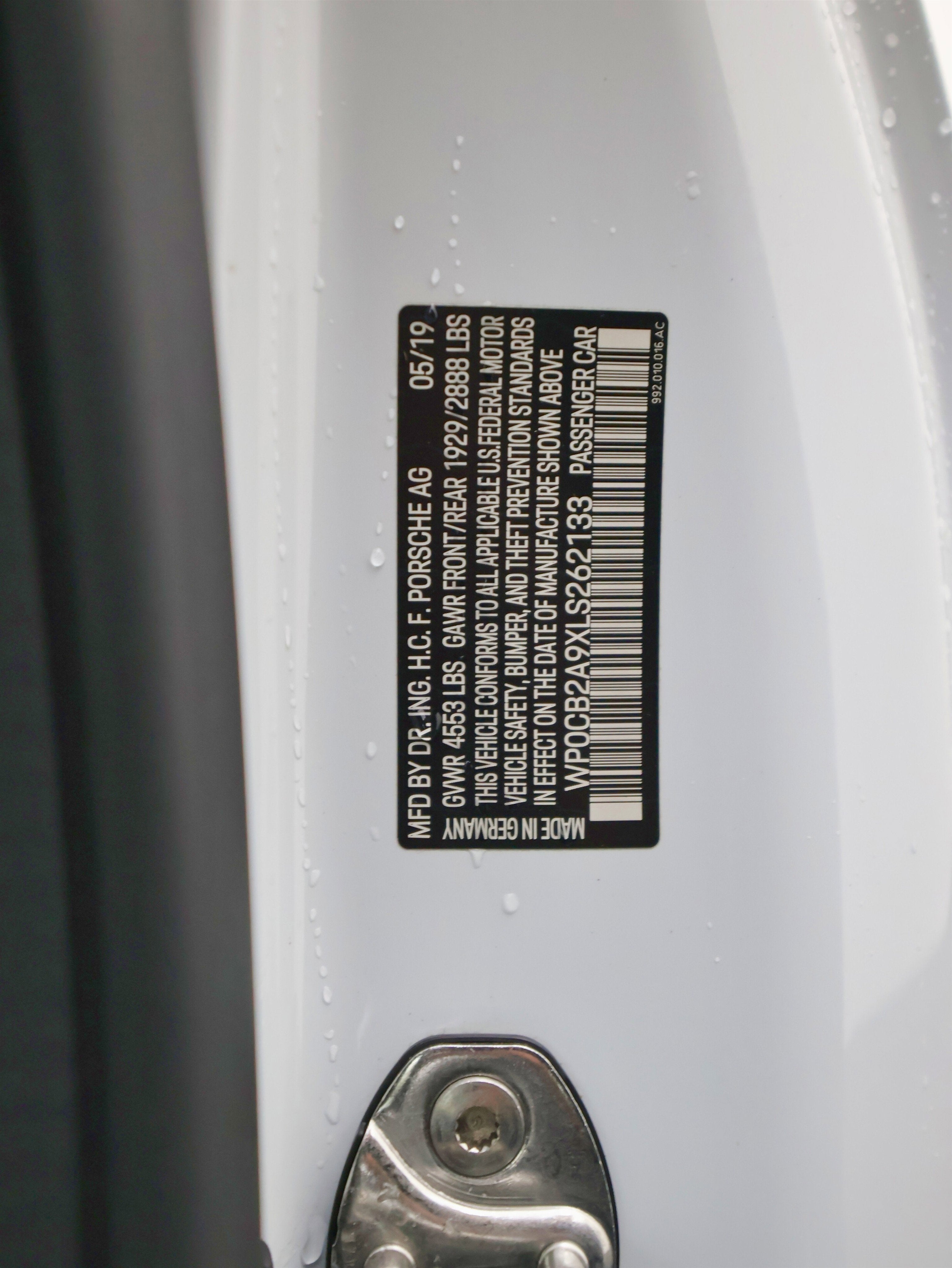 2020 Porsche 911 Carrera 4S