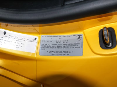 2017 Lamborghini Huracan Spyder